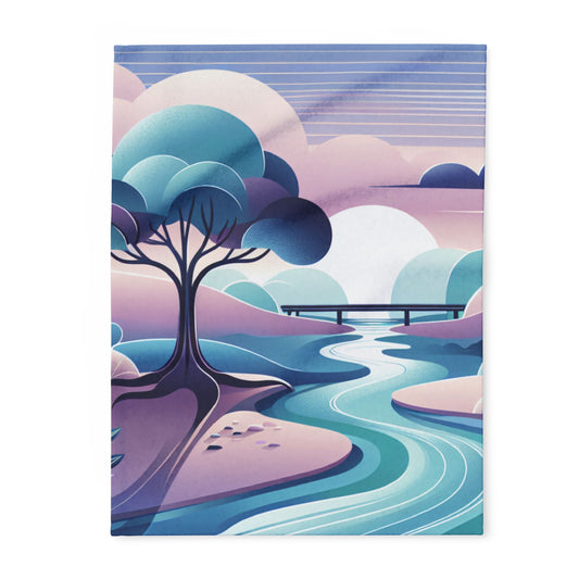 Serene Landscape-  Arctic Fleece Blanket