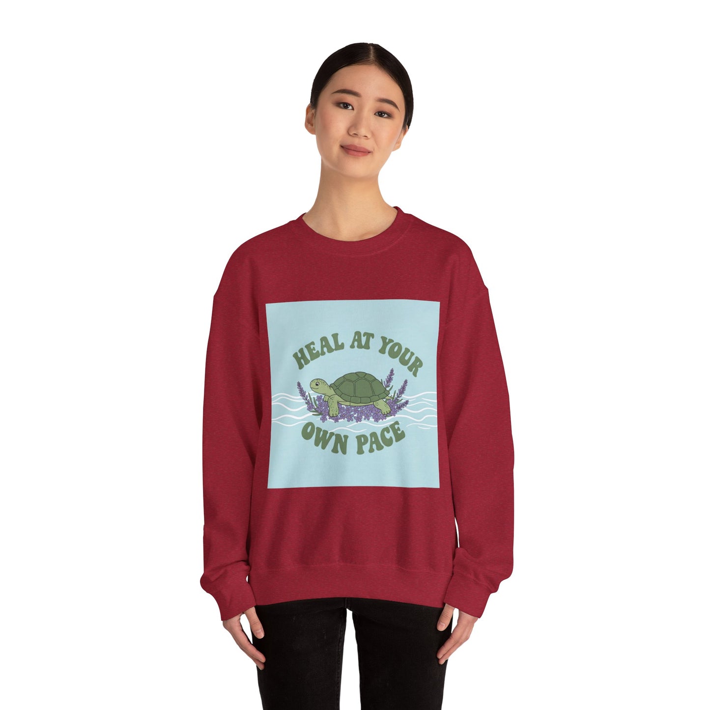 Heal at Your Own Pace Sweatshirt - Unisex Heavy Blend™ Crewneck