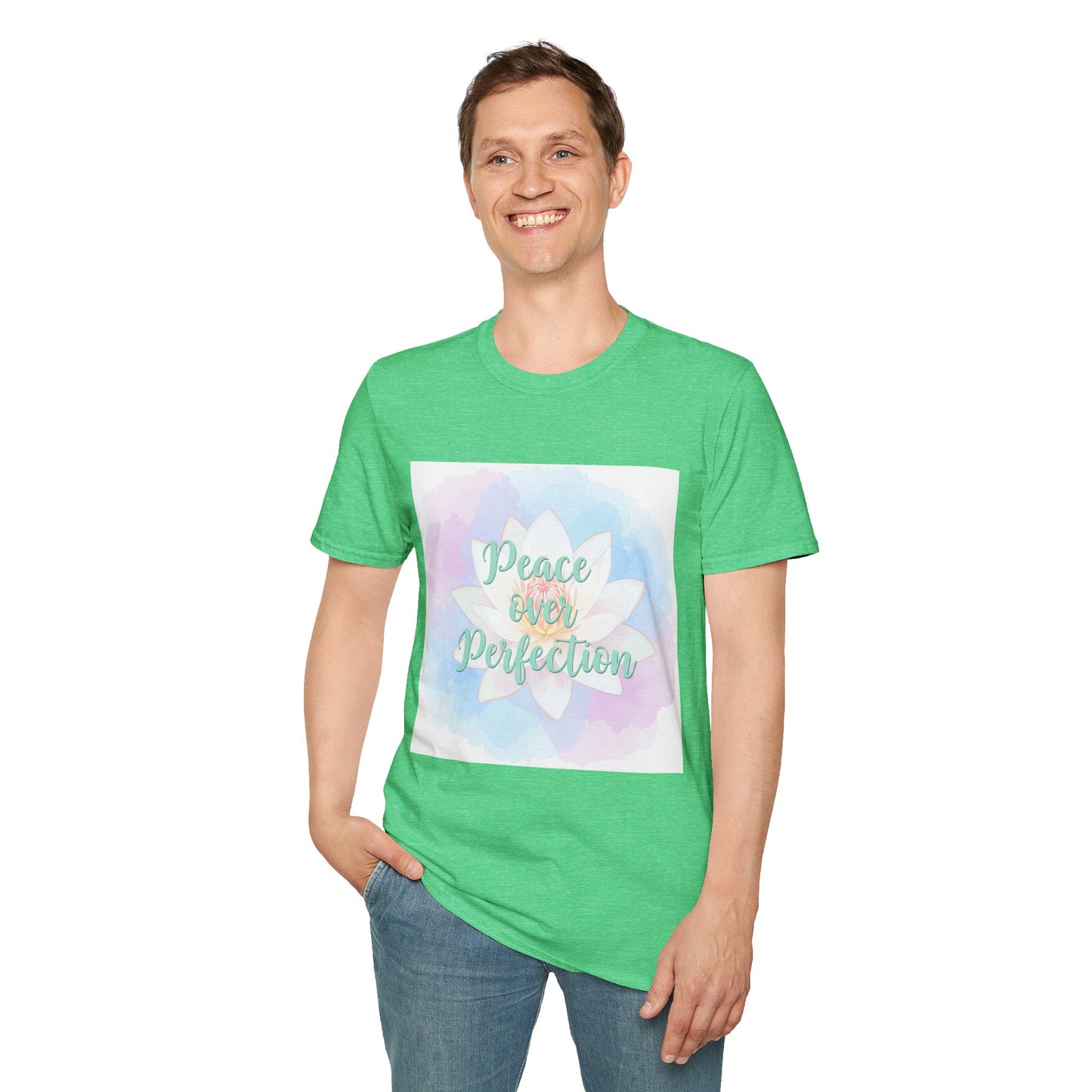 Peace Over Perfection Unisex Softstyle T-Shirt - Inspirational Casual Wear