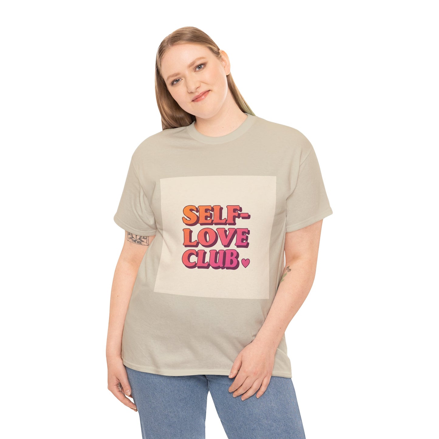 Self-Love Club Unisex Heavy Cotton Tee - Empowerment & Comfort for All