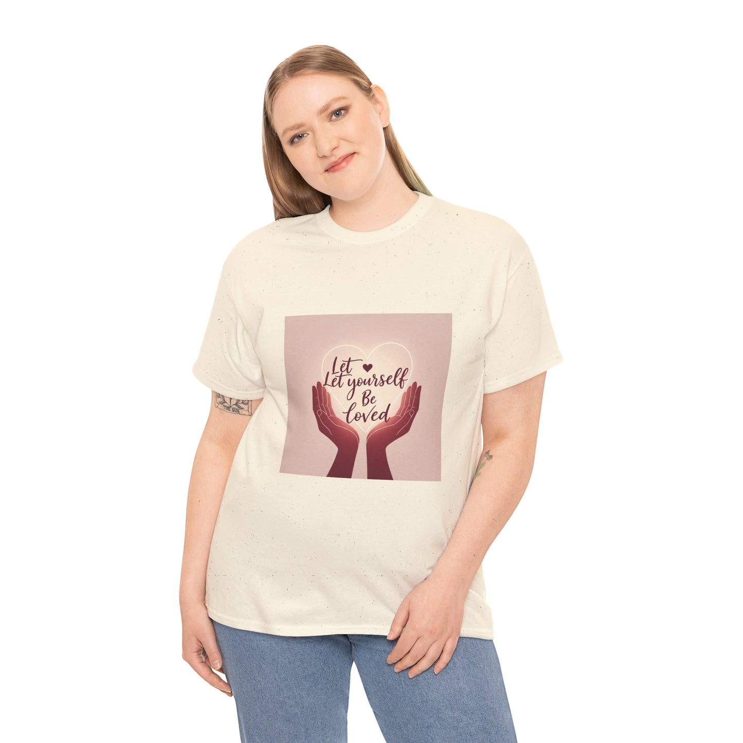 Let Yourself Be Loved T-Shirt | Unisex Heavy Cotton Tee for Self-Love & Positivity