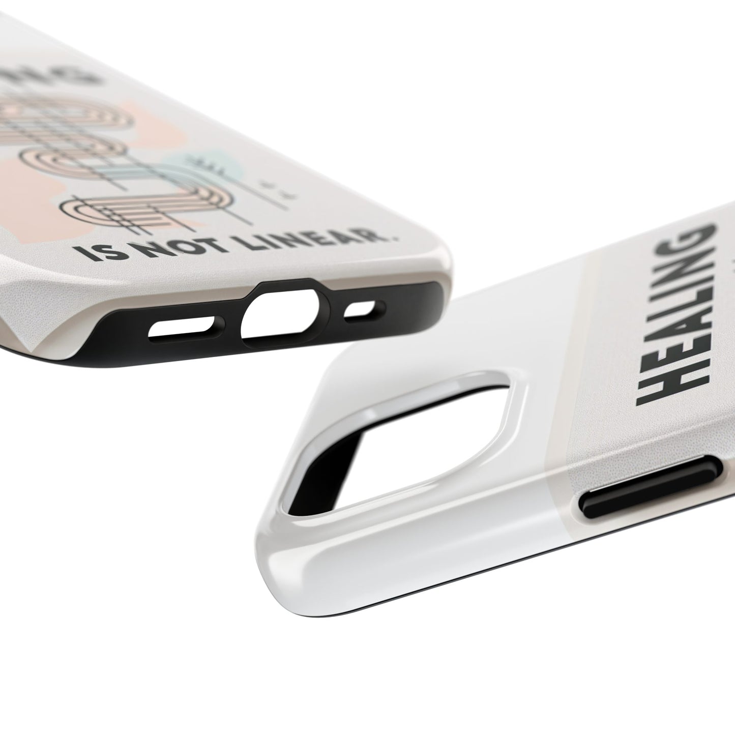 Healing Is Not Linear Tough Phone Case - Durable and Stylish Protection for Your Device