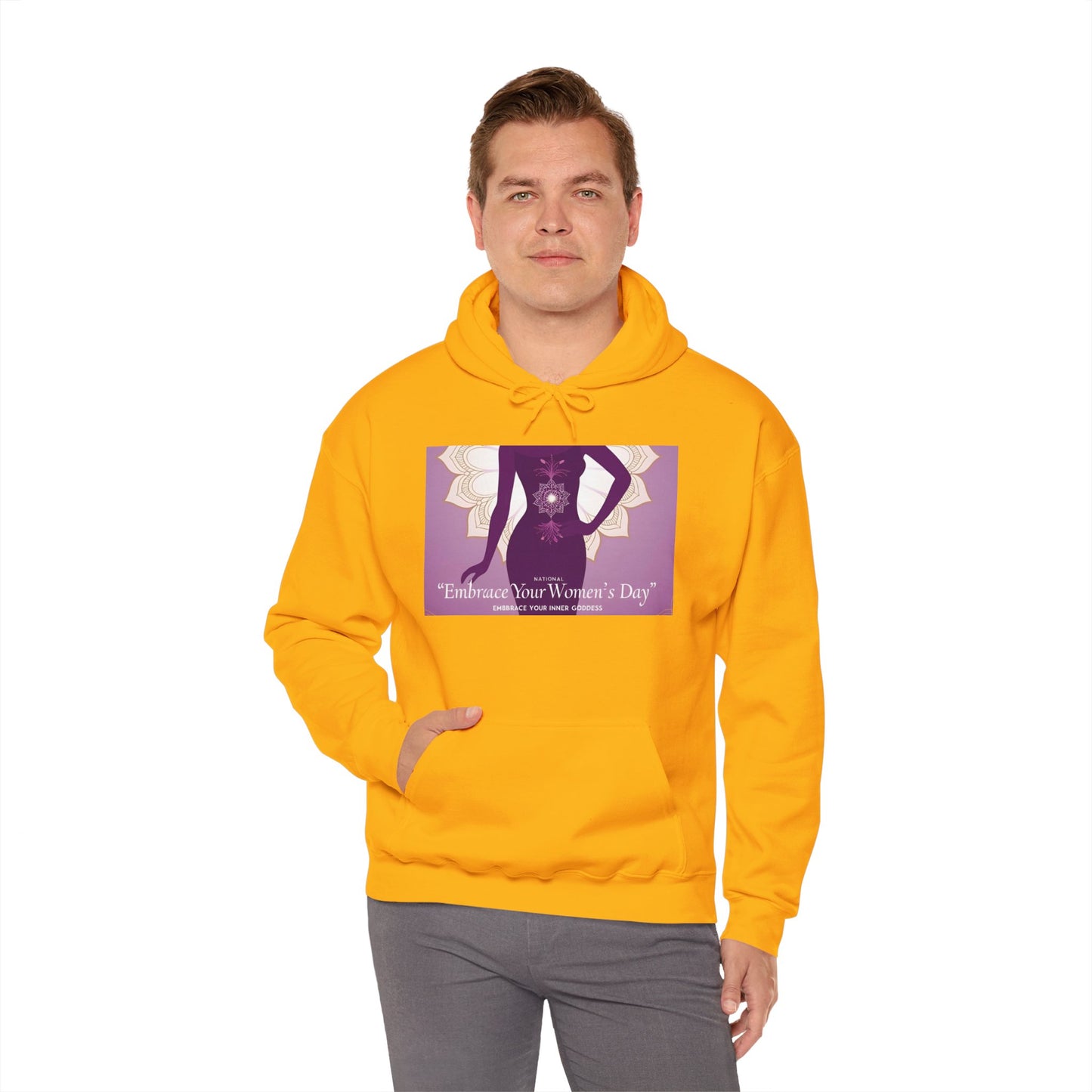 Embrace Your Women's Day Hoodie - Unisex Heavy Blend Sweatshirt