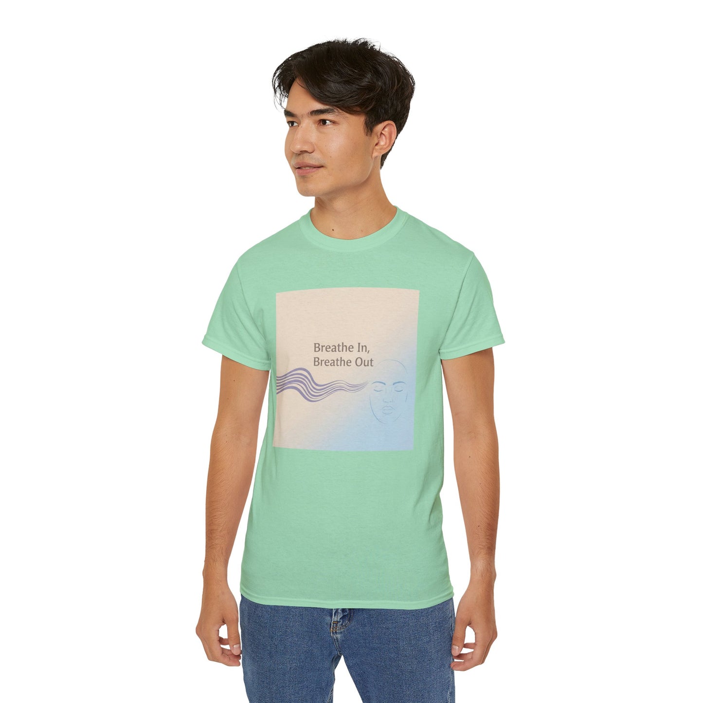 Mindfulness Unisex Ultra Cotton Tee - Breathe In, Breathe Out