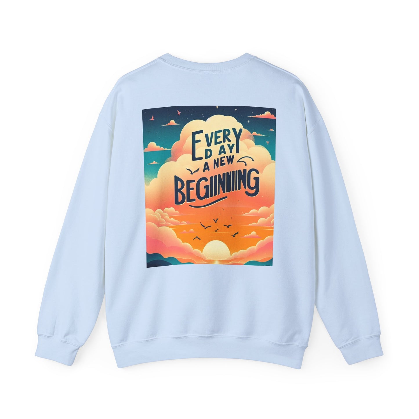 Inspirerende Crewneck-trui - Elke dag 'n nuwe begin