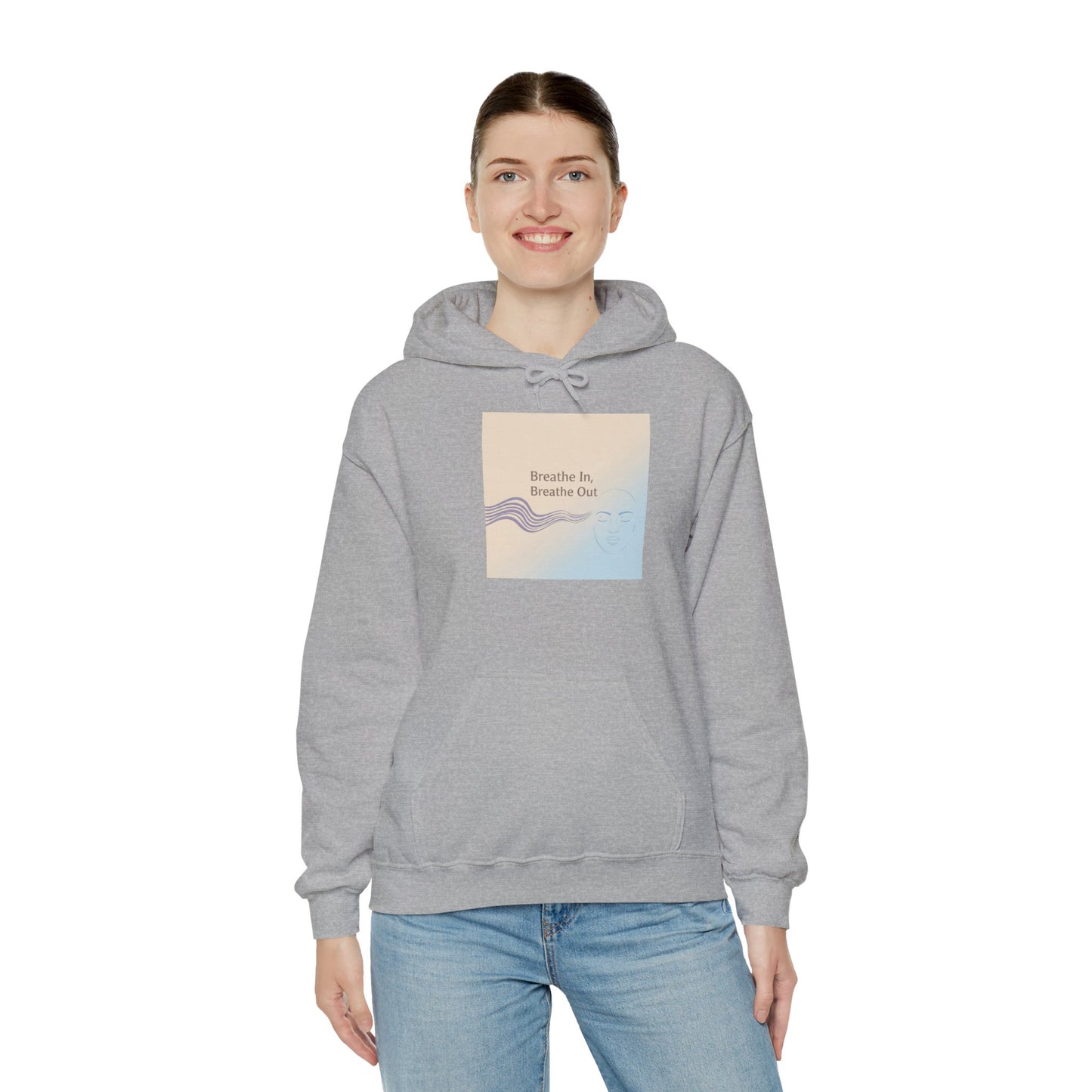 Mindfulness Breathe In Hoodie for Stress Relief