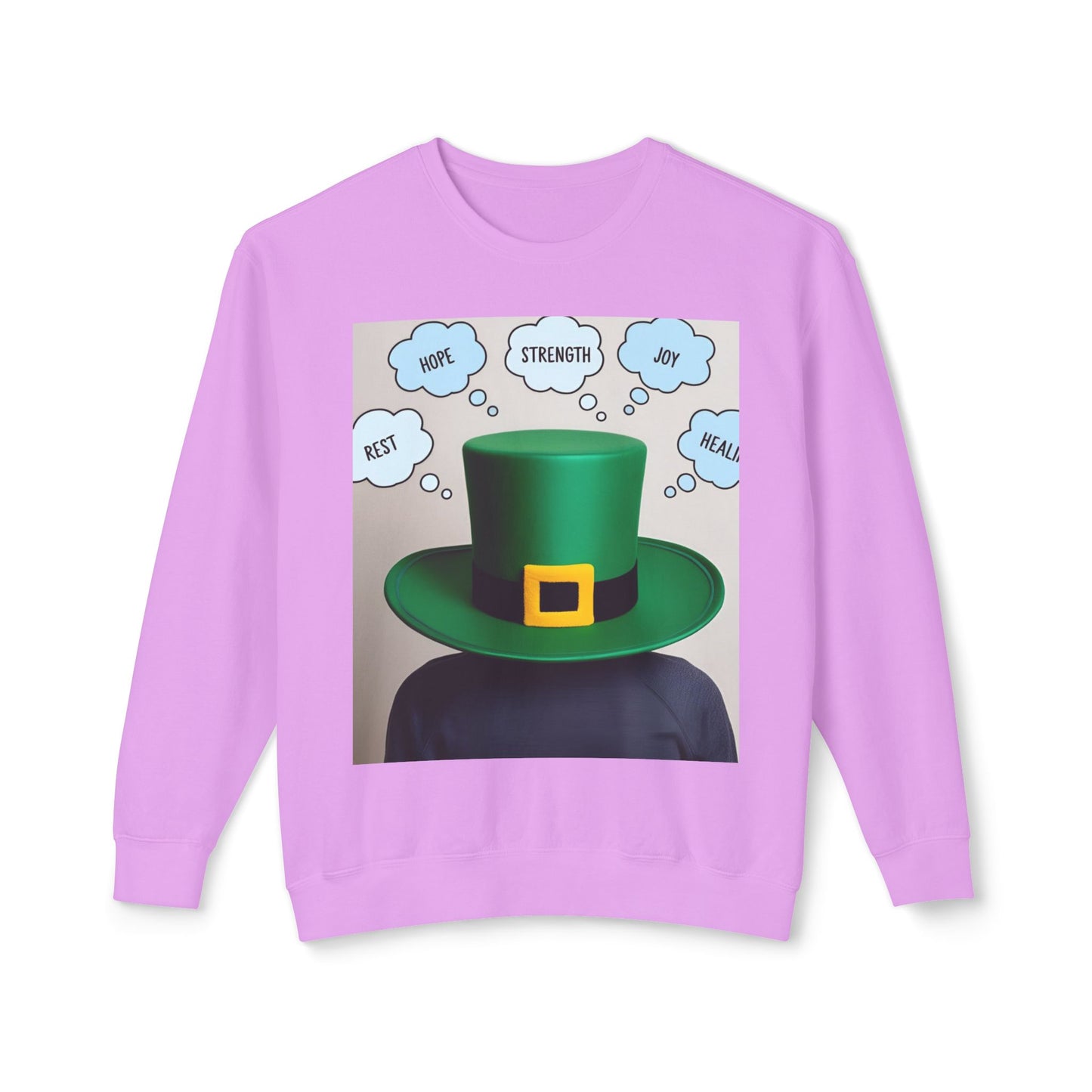 St. Patrick's Day Crewneck အင်္ကျီ - မျှော်လင့်ချက်၊ ခွန်အား၊ ပျော်ရွှင်မှု၊ သက်သာရာ