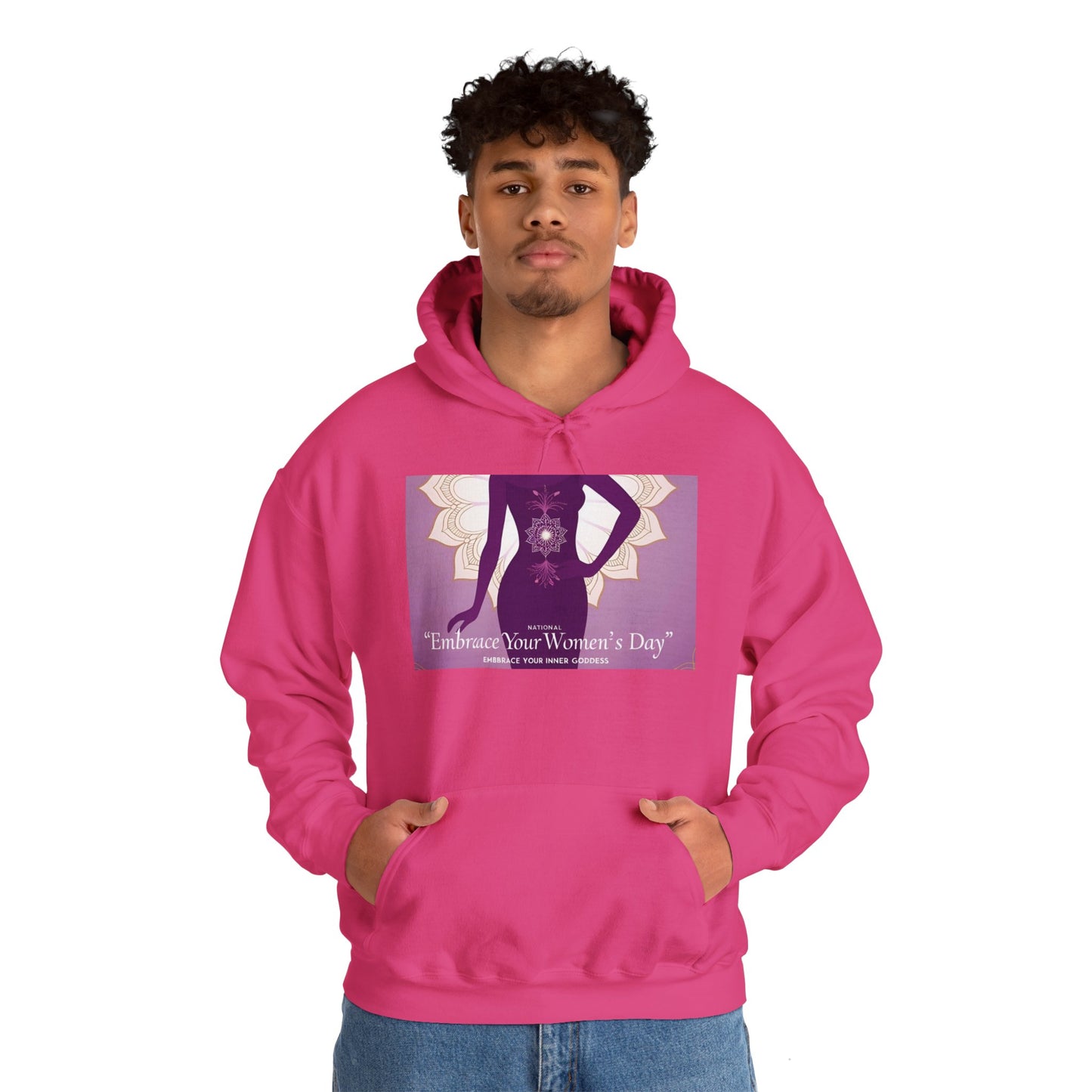 Embrace Your Women's Day Hoodie - Unisex Heavy Blend Sweatshirt