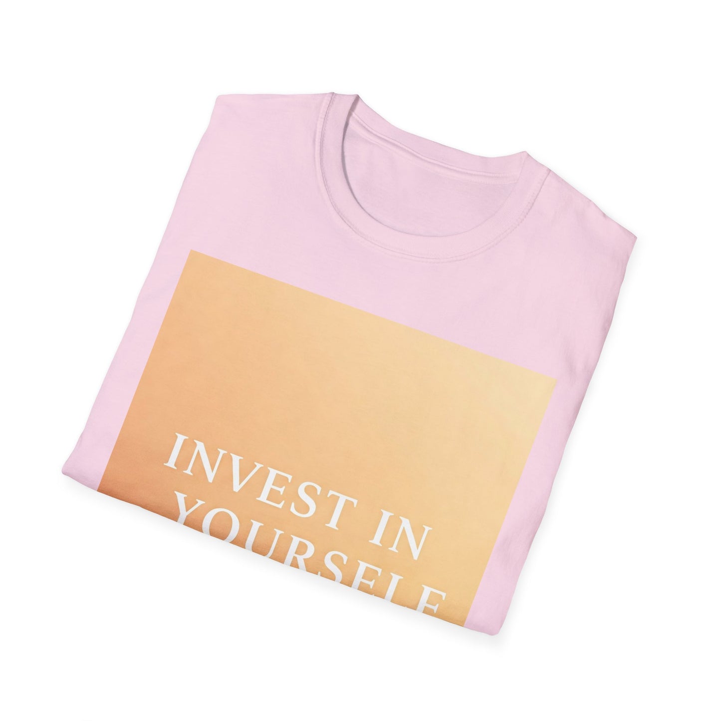 Front Print Design "Invest in Yourself" T-Shirt