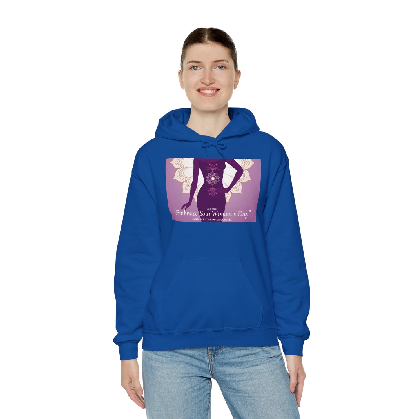 Embrace Your Women's Day Hoodie - Unisex Heavy Blend Sweatshirt