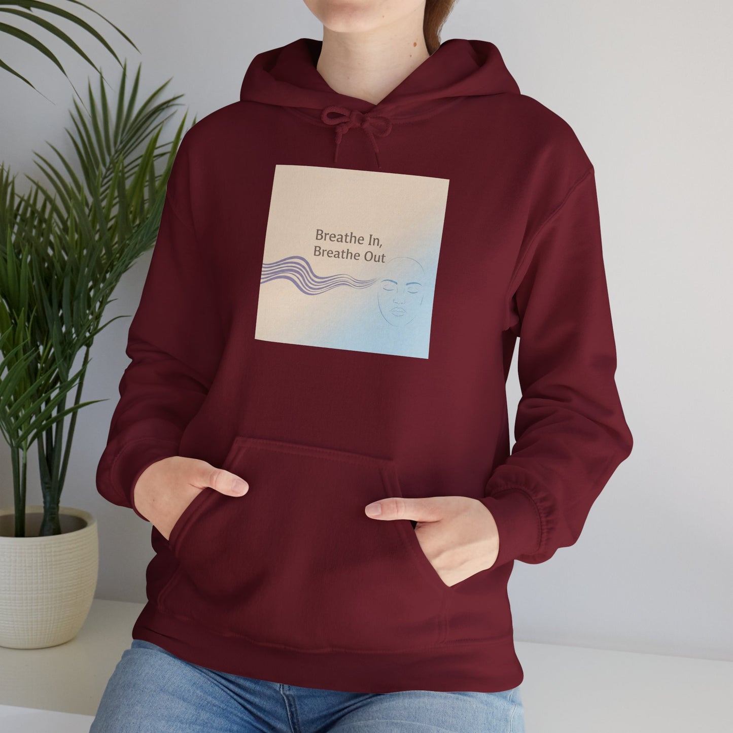 Mindfulness Breathe In Hoodie for Stress Relief