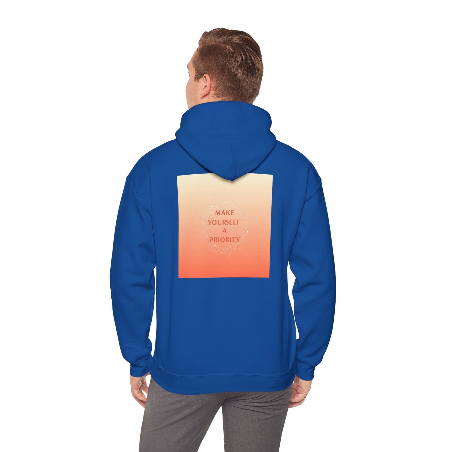 Back Print Design - 'Make Yourself a Priority' Hoodie