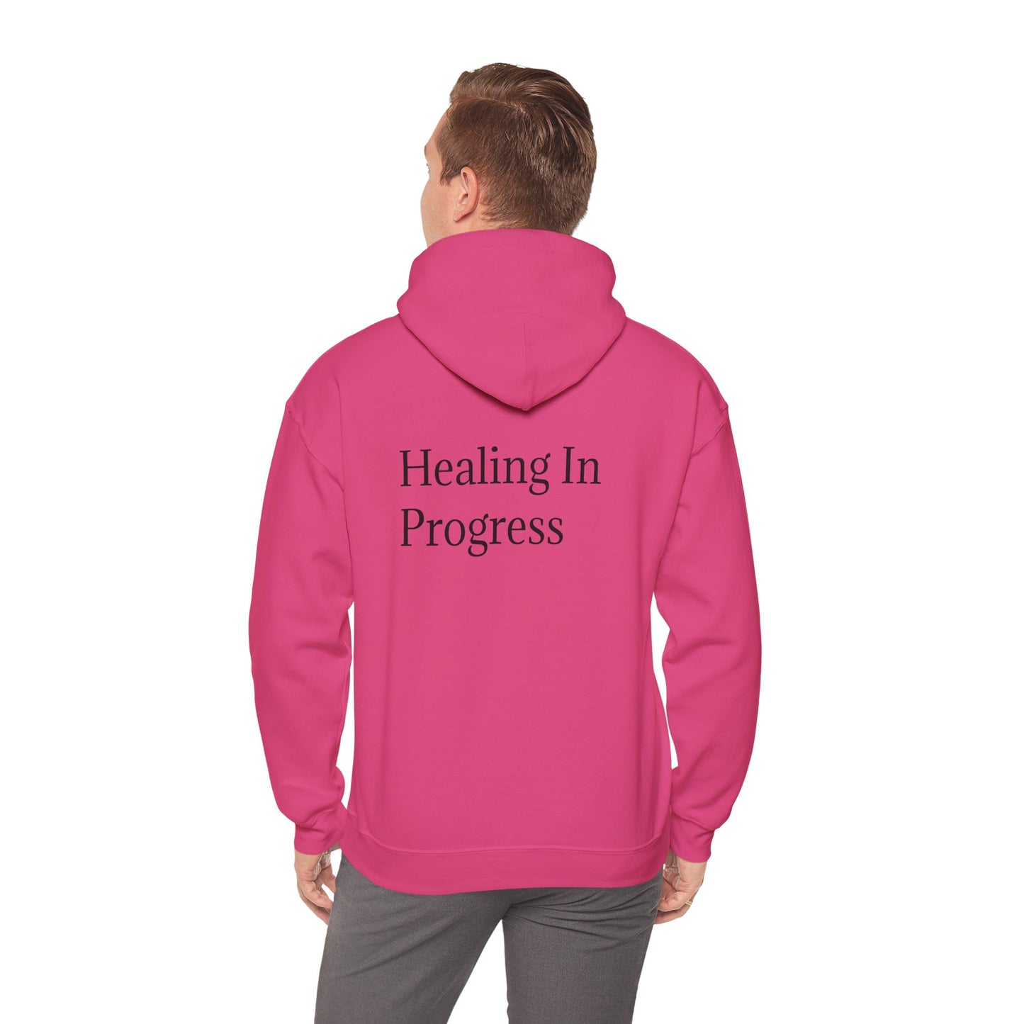 တိုးတက်မှုအတွက် ကုစားခြင်း Unisex Heavy Blend Hoodie - Self-Care &amp; Relaxation အတွက် ဇိမ်ခံအင်္ကျီ