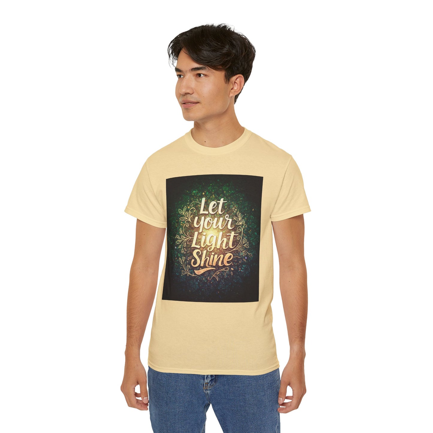 စိတ်အားထက်သန်သော Unisex Ultra Cotton Tee - "မင်းရဲ့အလင်းကို လင်းစေ"