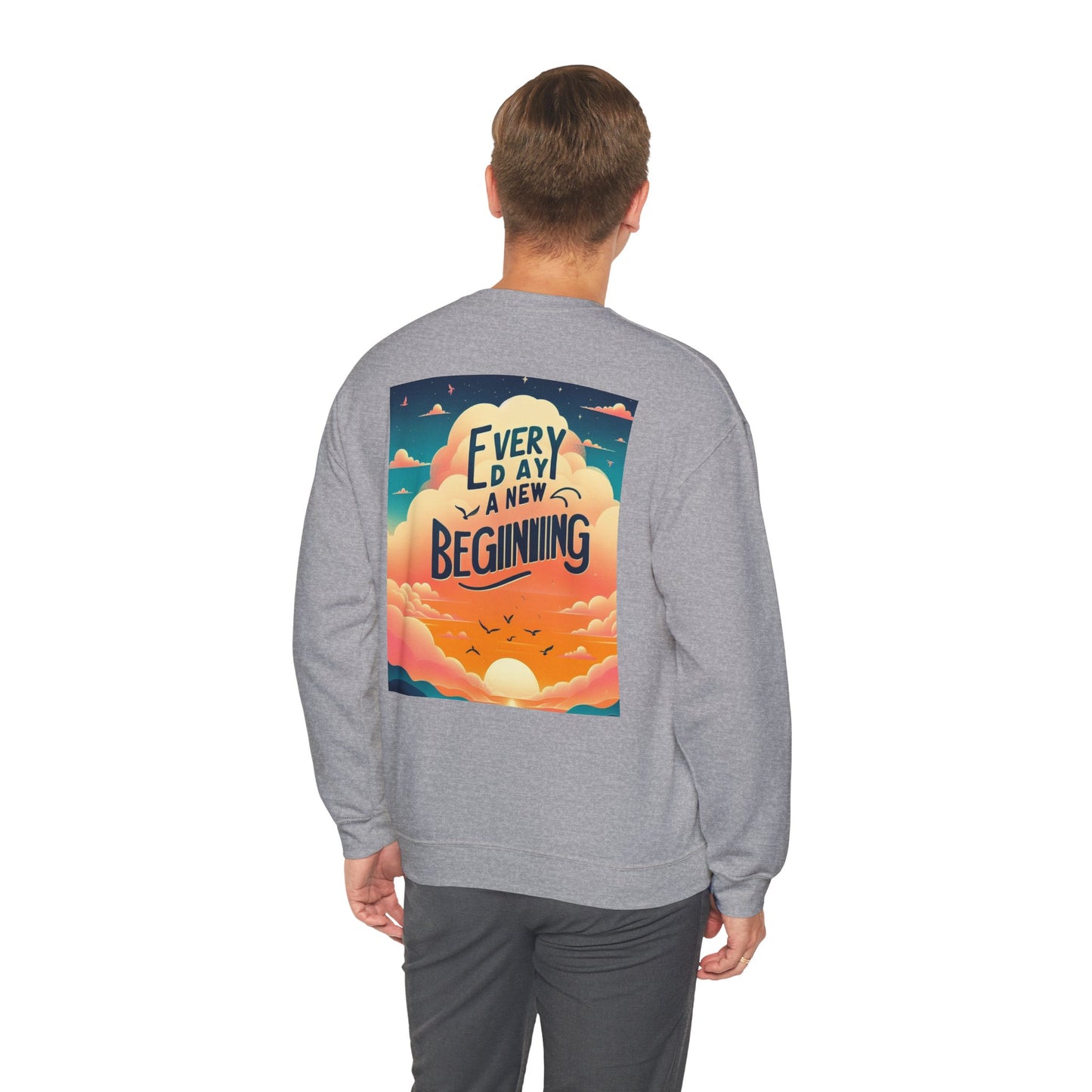 Inspirerende Crewneck-trui - Elke dag 'n nuwe begin