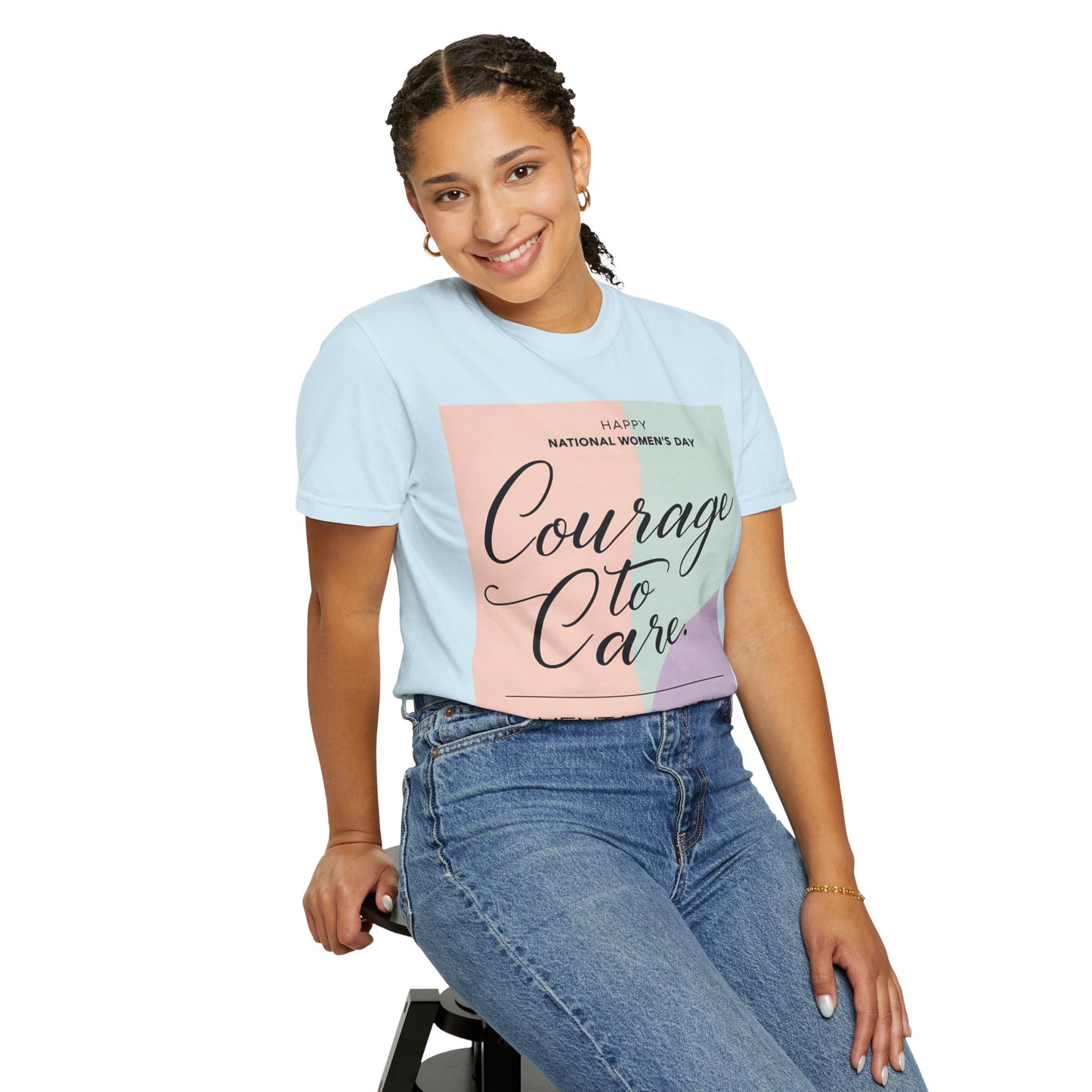 Courage to Care Unisex-T-hemp vir Geestesgesondheidsbewustheid