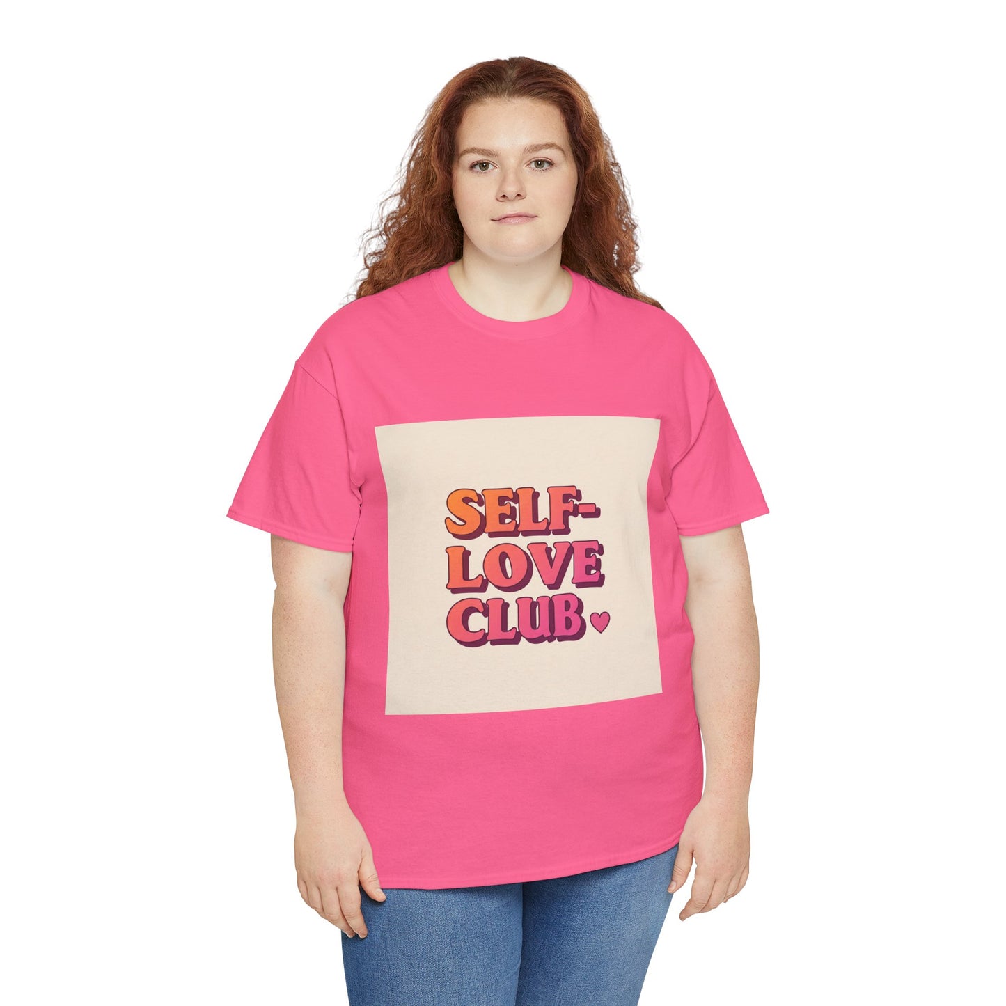 Self-Love Club Unisex Heavy Cotton Tee - Empowerment & Comfort for All