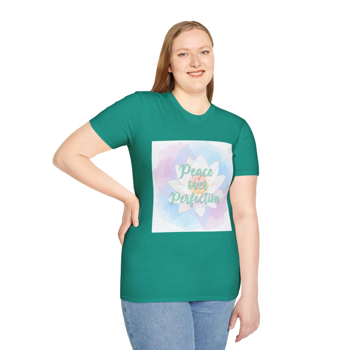 Peace Over Perfection Unisex Softstyle T-Shirt - Inspirational Casual Wear