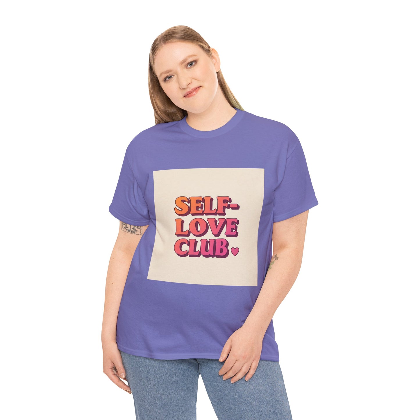 Self-Love Club Unisex Heavy Cotton Tee - Empowerment & Comfort for All