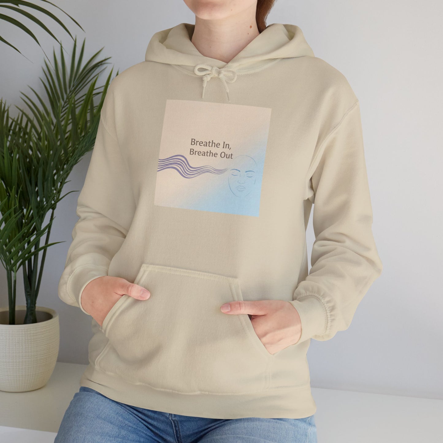 Mindfulness Breathe In Hoodie for Stress Relief