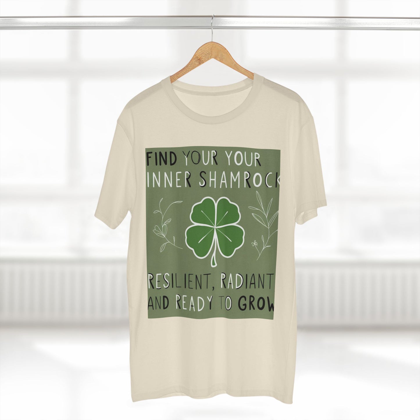 Front Print Design "Find Your Inner Shamrock" T-shirt