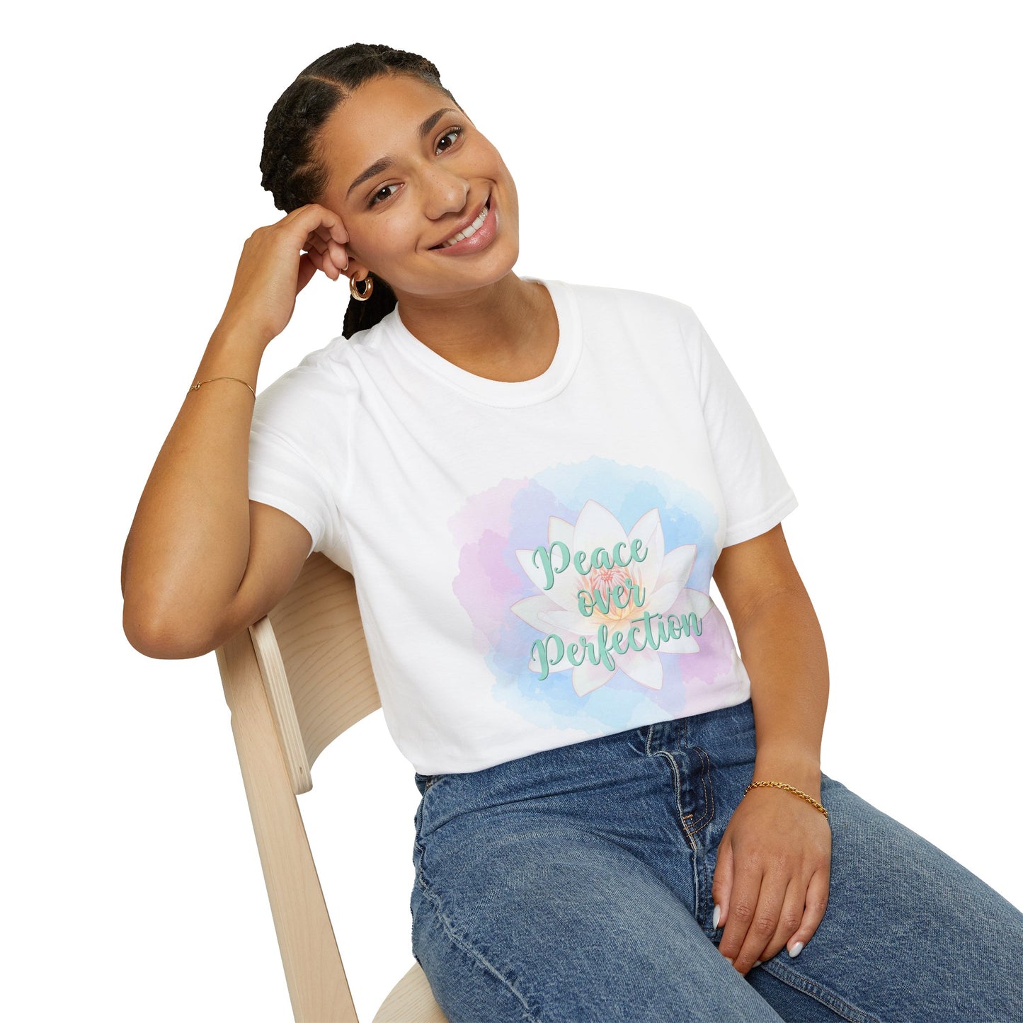 Peace Over Perfection Unisex Softstyle T-Shirt - Inspirational Casual Wear