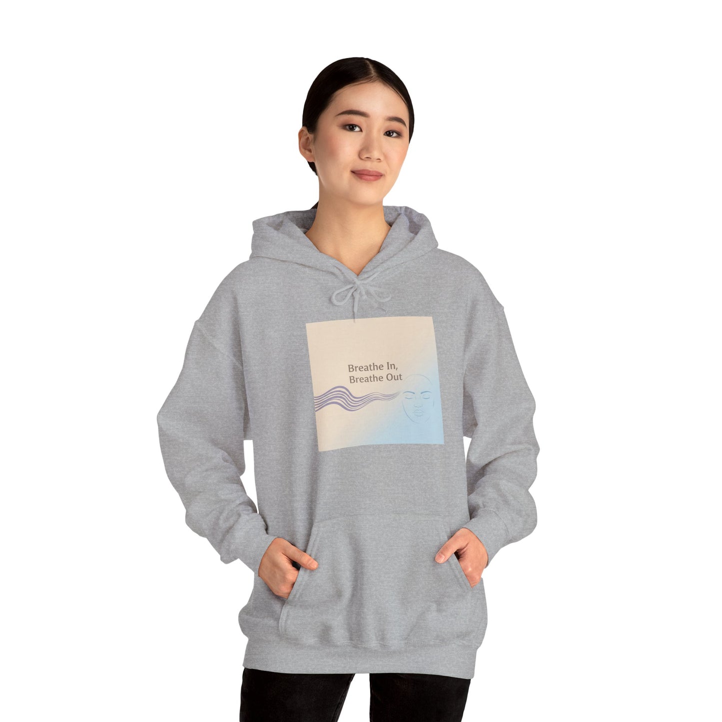 Mindfulness Breathe In Hoodie for Stress Relief