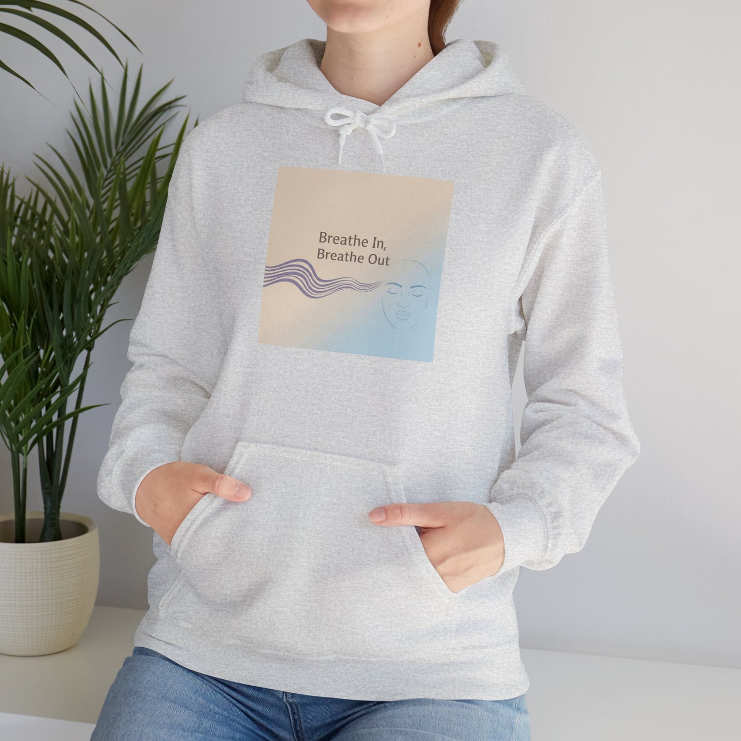 Mindfulness Breathe In Hoodie for Stress Relief