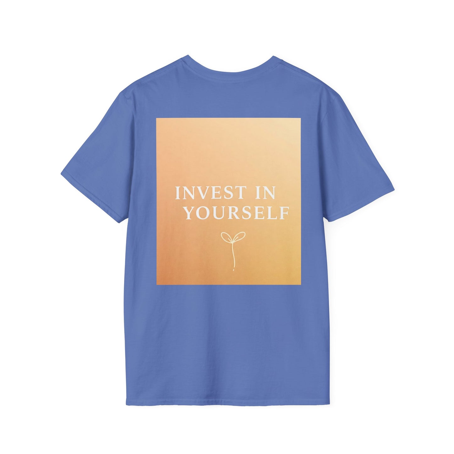 Front Print Design "Invest in Yourself" T-Shirt