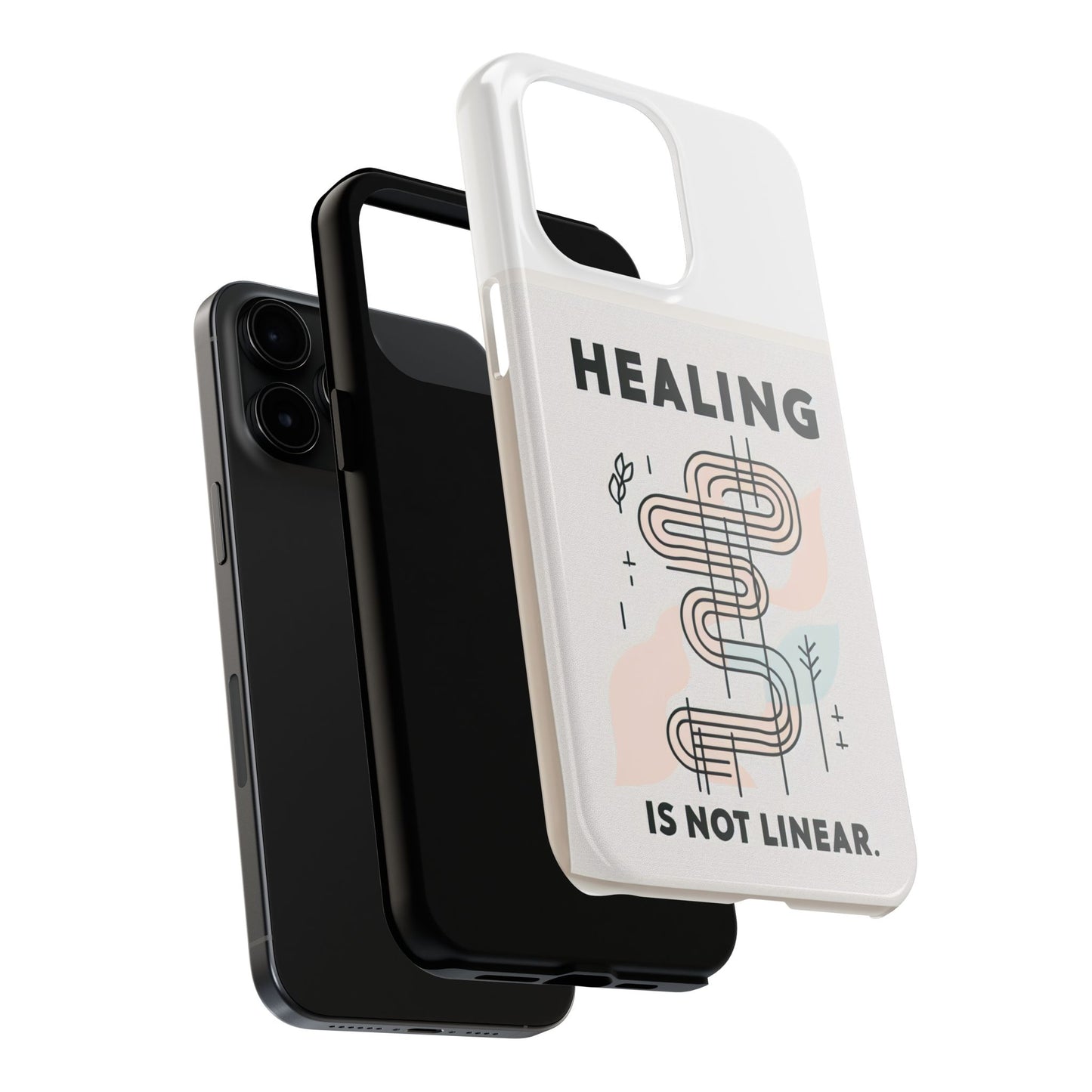 Healing Is Not Linear Tough Phone Case - Durable and Stylish Protection for Your Device