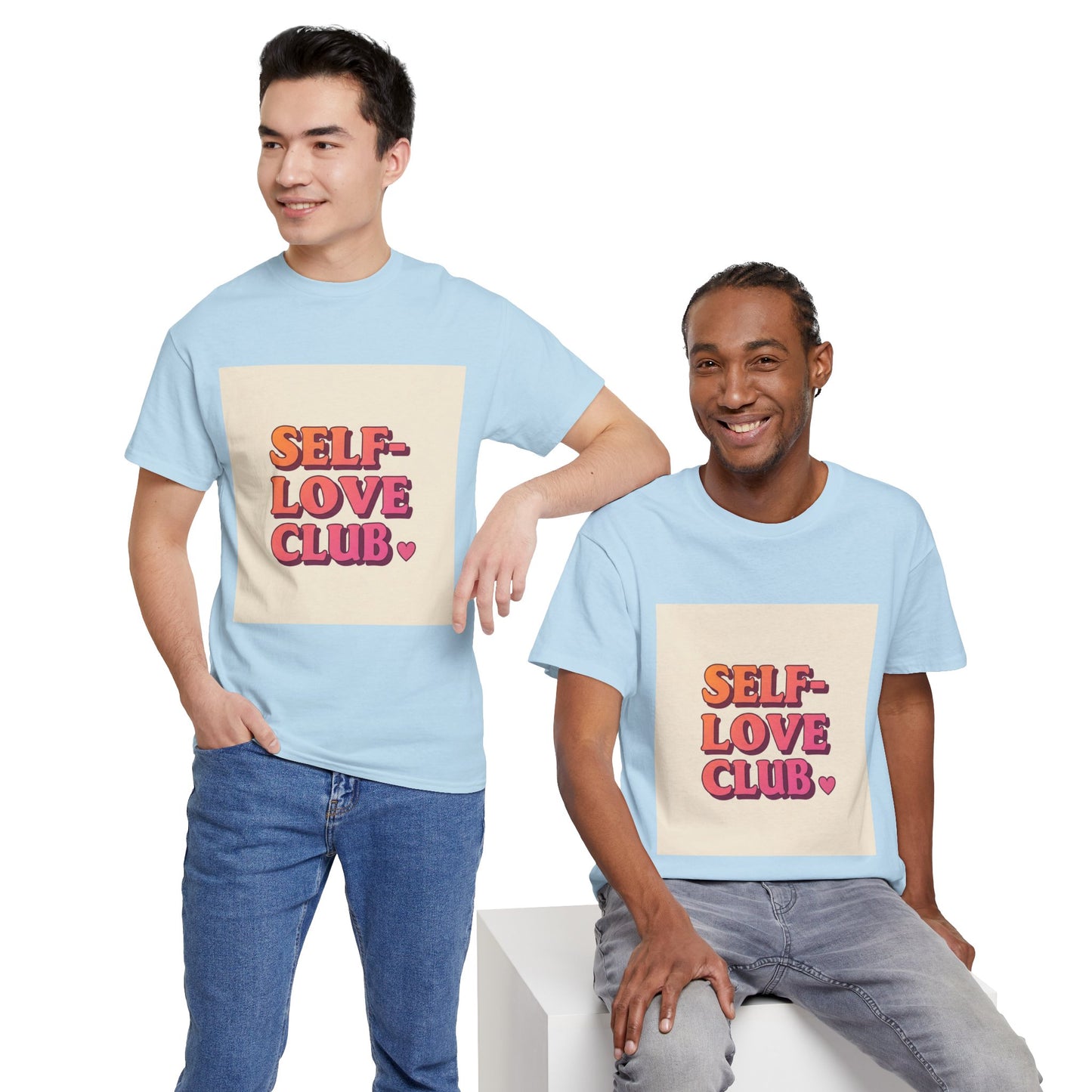 Self-Love Club Unisex Heavy Cotton Tee - Empowerment & Comfort for All