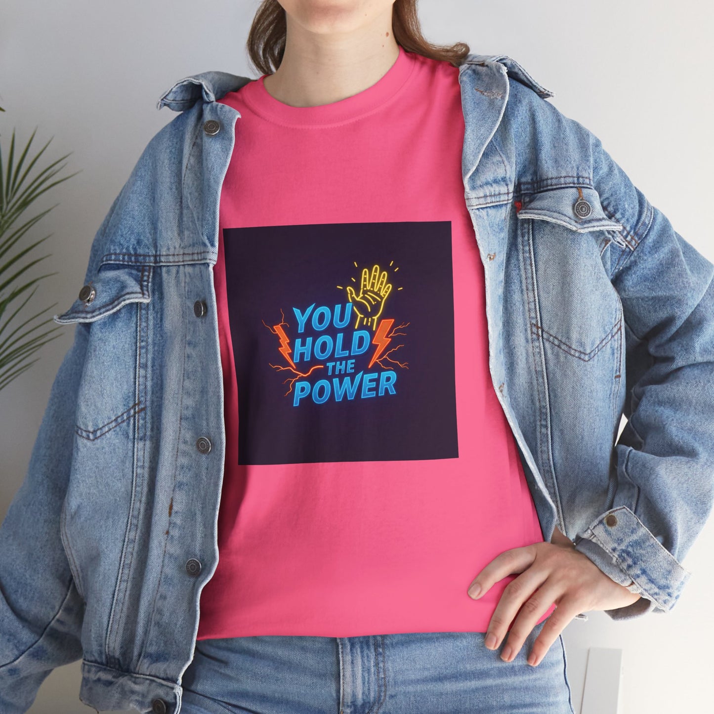 Empowering Unisex Heavy Cotton Tee - "You Hold the Power"