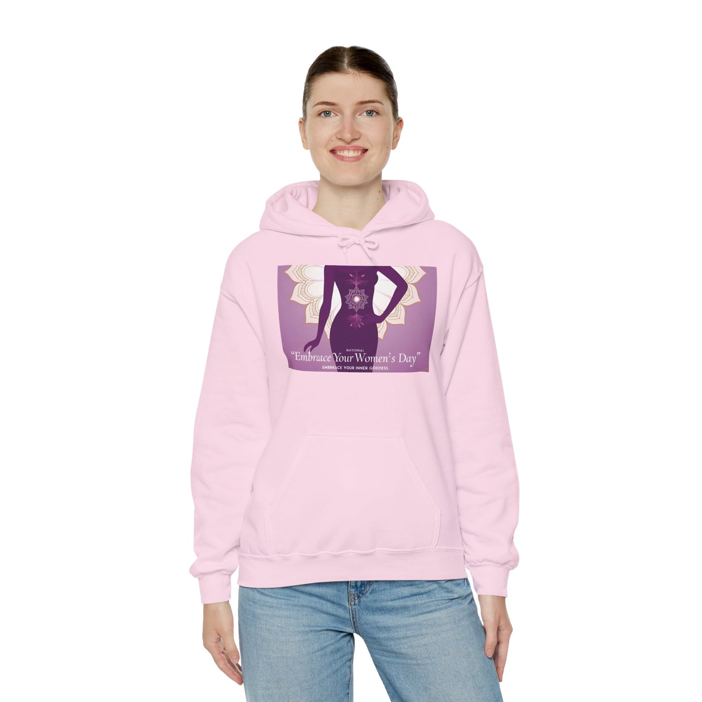 Embrace Your Women's Day Hoodie - Unisex Heavy Blend Sweatshirt