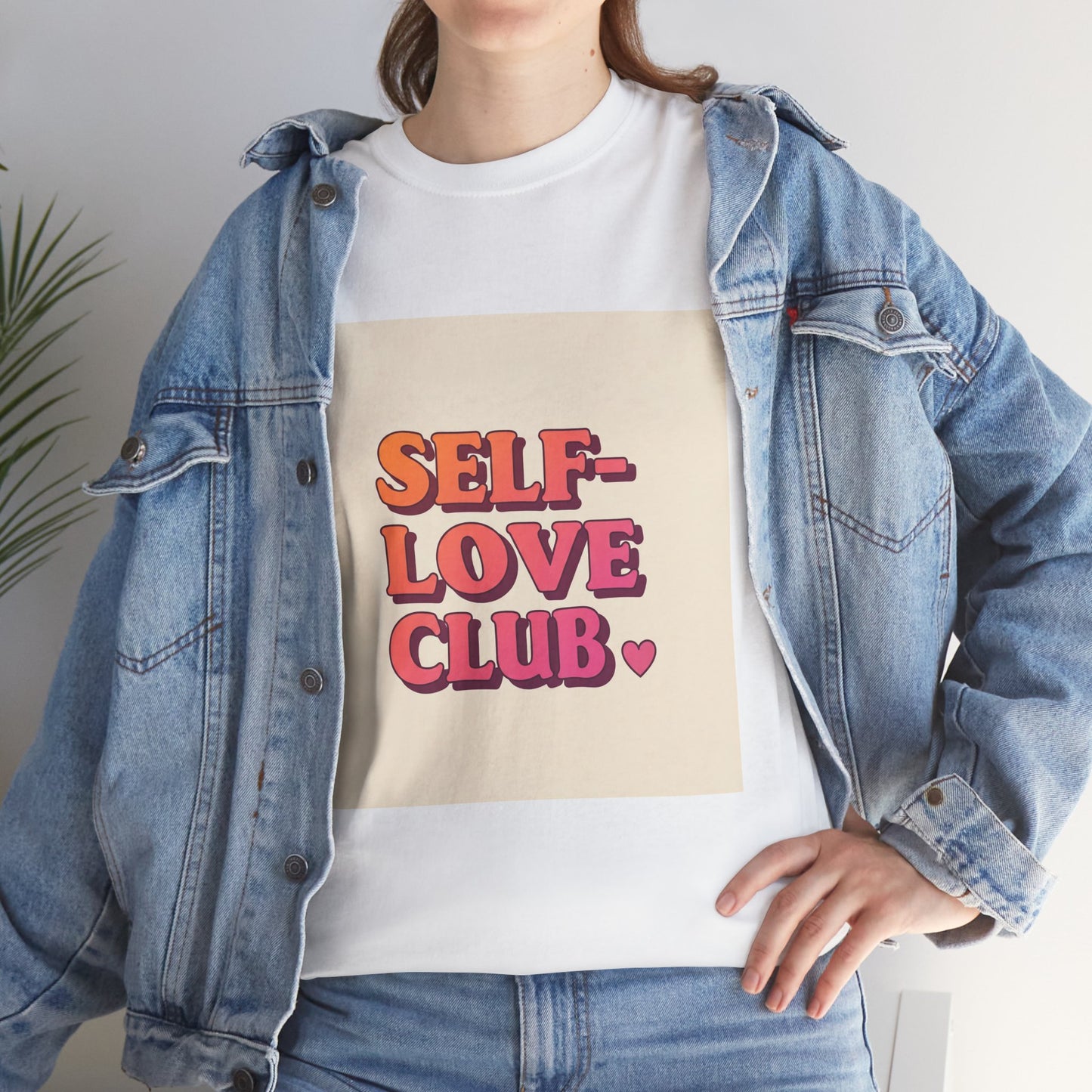 Self-Love Club Unisex Heavy Cotton Tee - Empowerment & Comfort for All