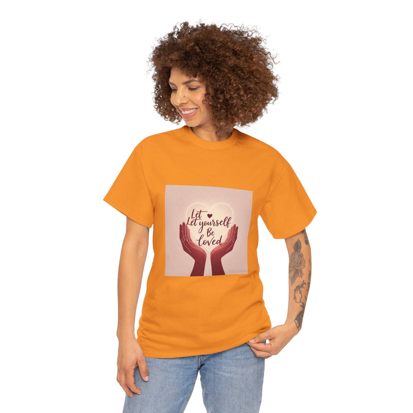 Let Yourself Be Loved T-Shirt | Unisex Heavy Cotton Tee for Self-Love & Positivity