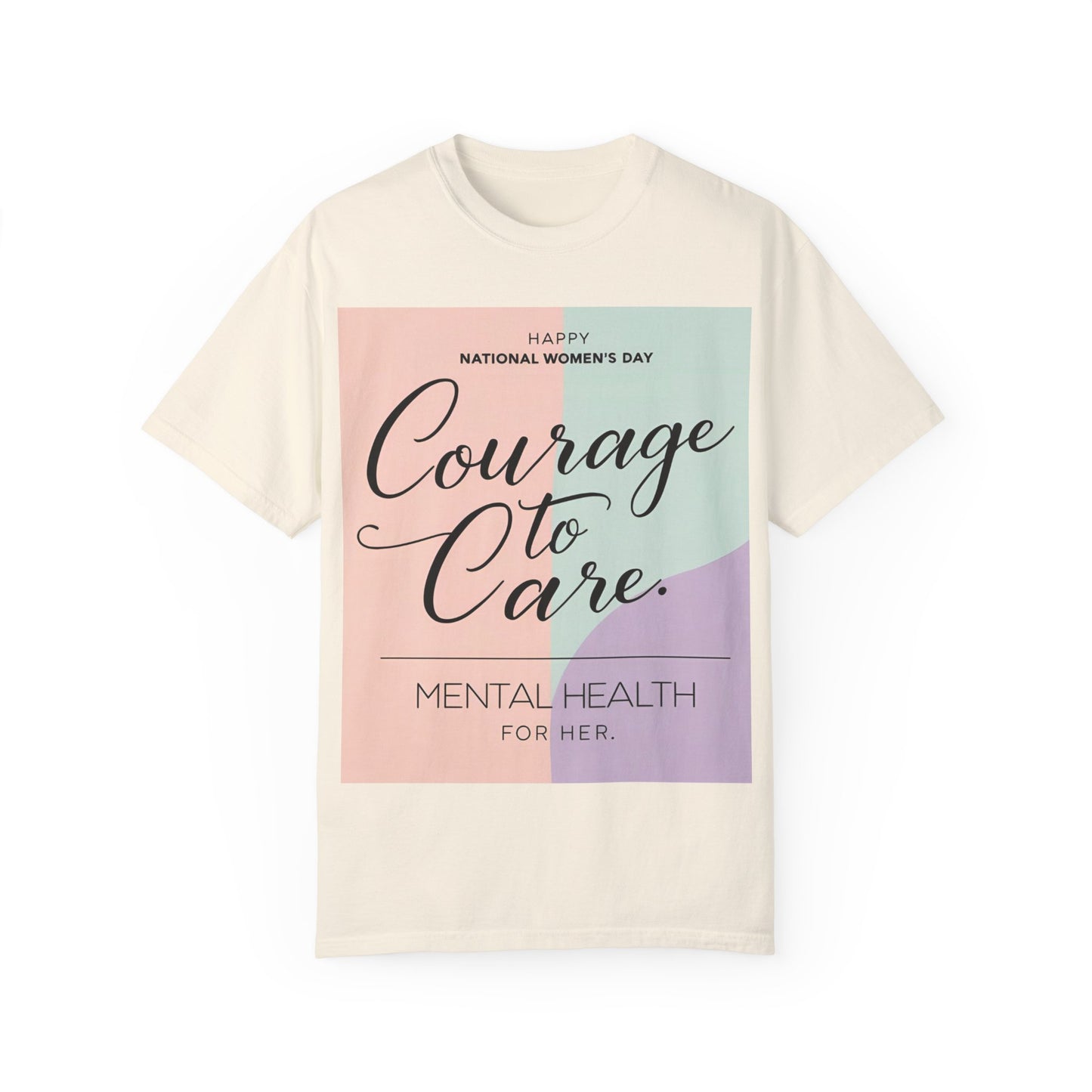 Courage to Care Unisex-T-hemp vir Geestesgesondheidsbewustheid