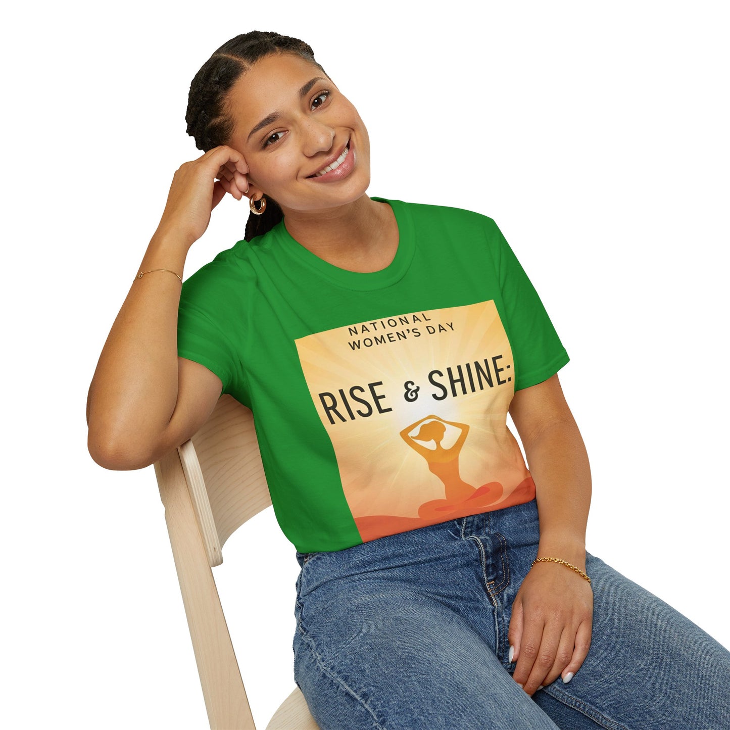 Empowering Women's Day T-Shirt - "Rise & Shine: Your Mind Matters"