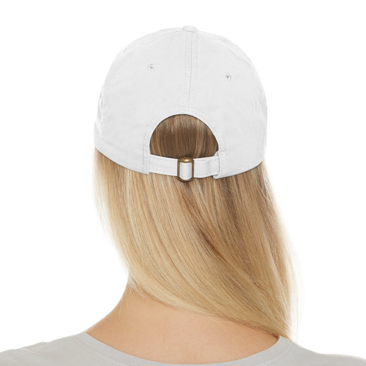 Mental Wealth Dad Hat with Leather Patch - Classic Style Cap for Mindfulness