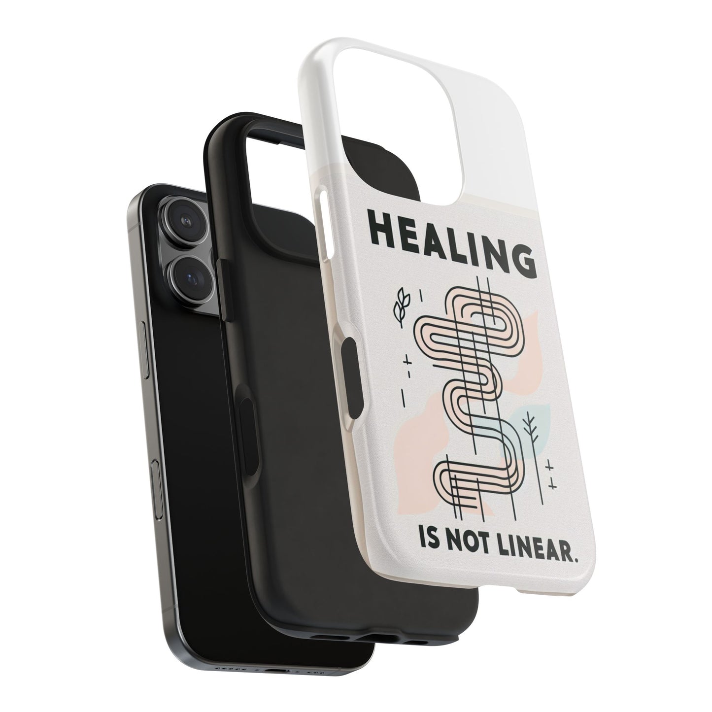 Healing Is Not Linear Tough Phone Case - Durable and Stylish Protection for Your Device