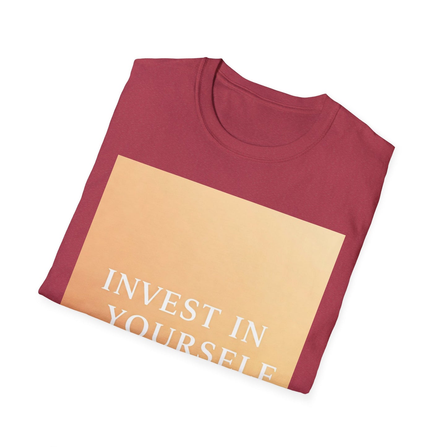 Front Print Design "Invest in Yourself" T-Shirt