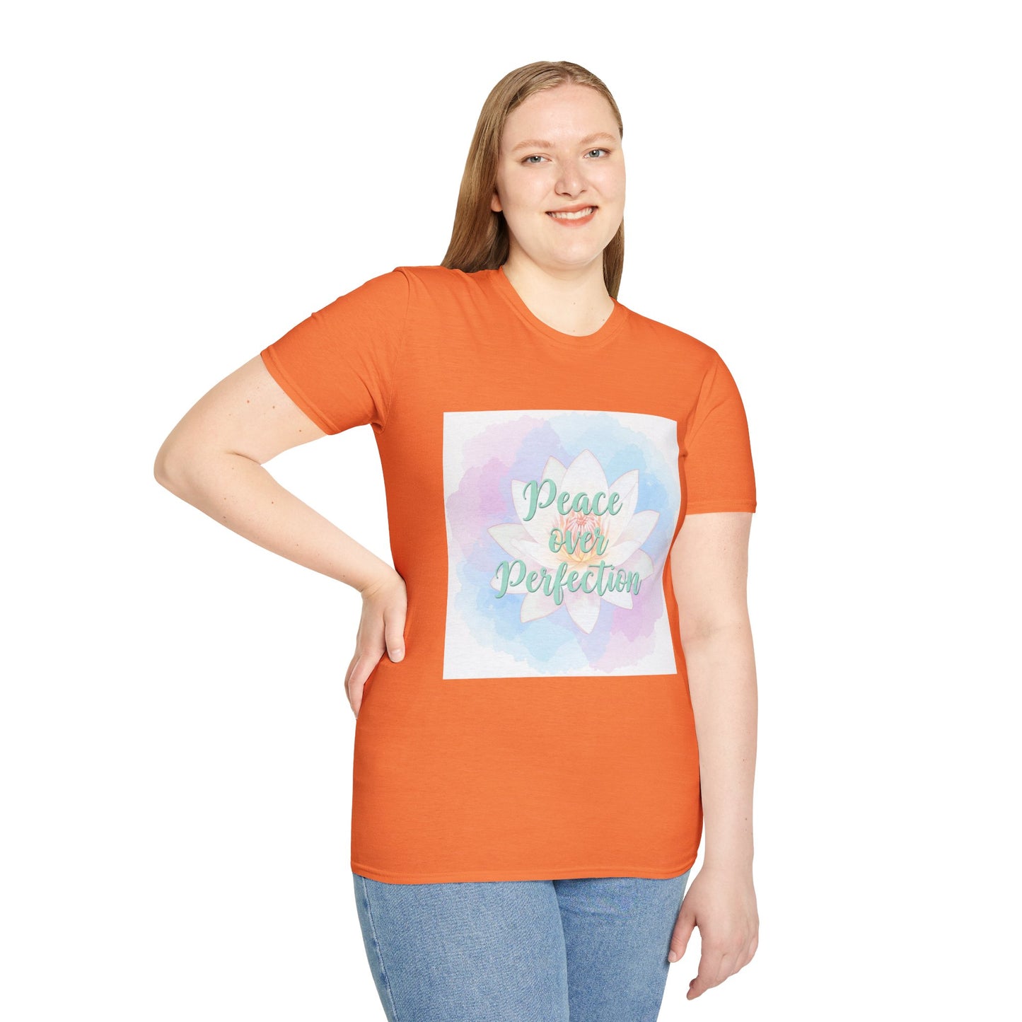 Peace Over Perfection Unisex Softstyle T-Shirt - Inspirational Casual Wear