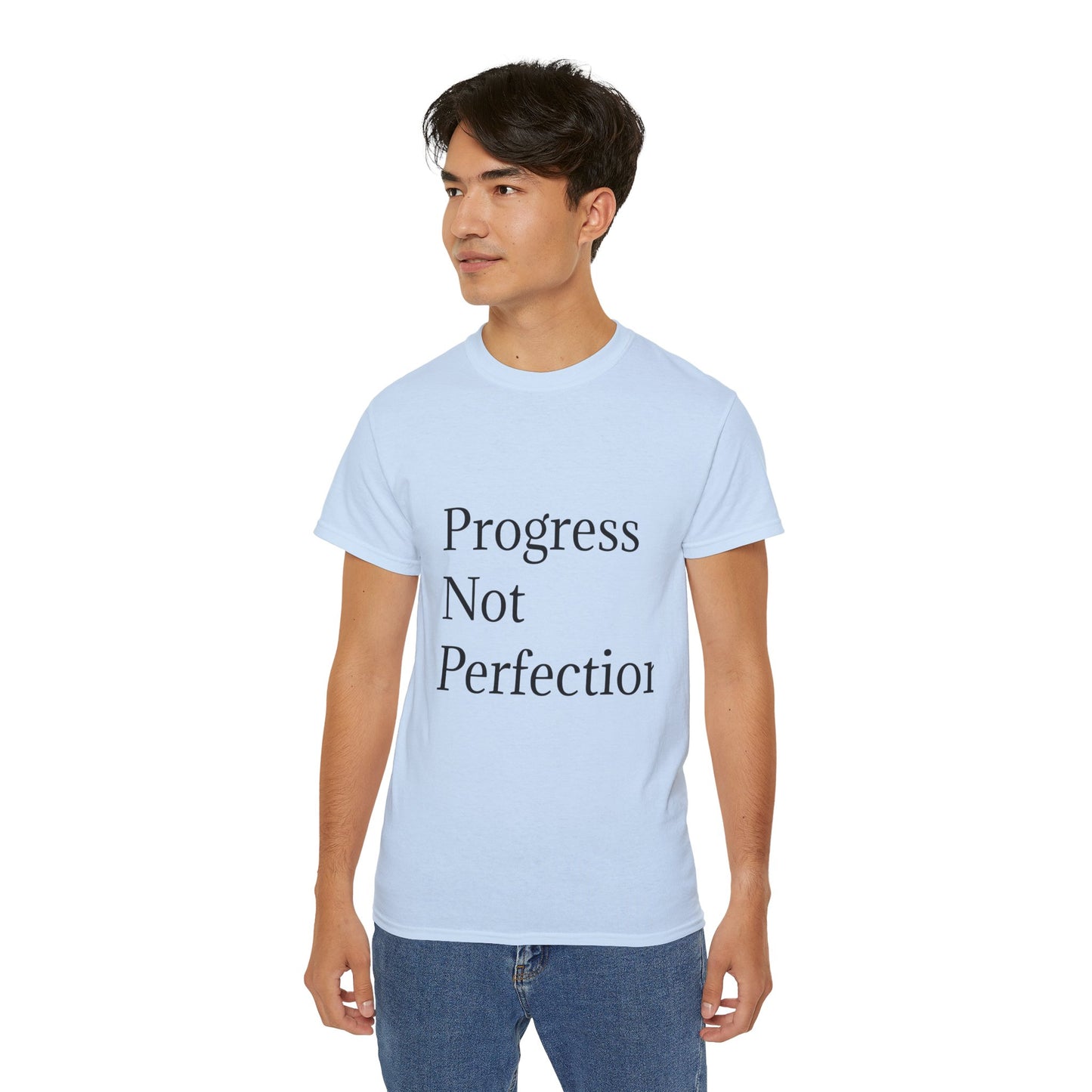 Progress Not Perfection Unisex Ultra Cotton Tee | Motivational T-Shirt for Daily Inspiration