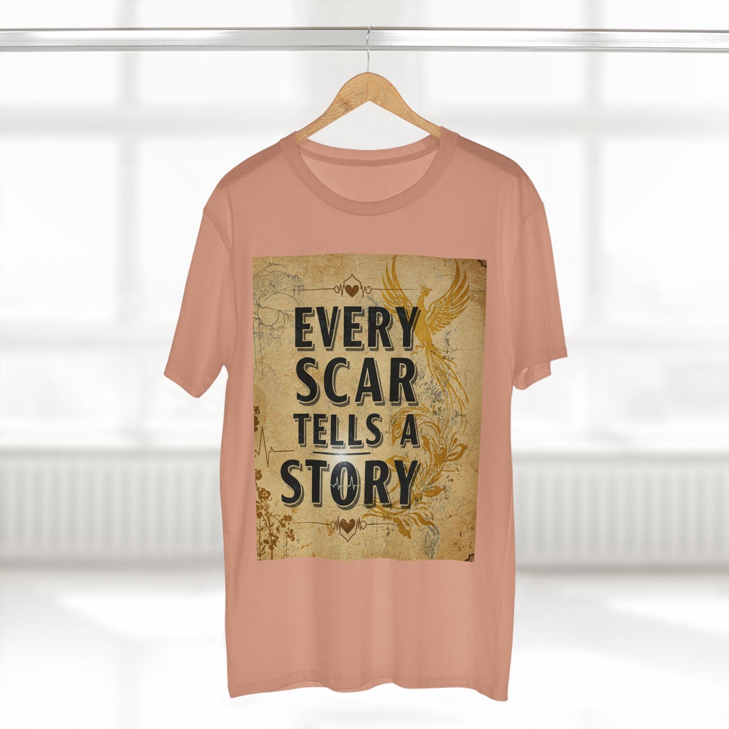 Every Scar Tells a Story Adult Tee - Inspirational Graphic T-Shirt