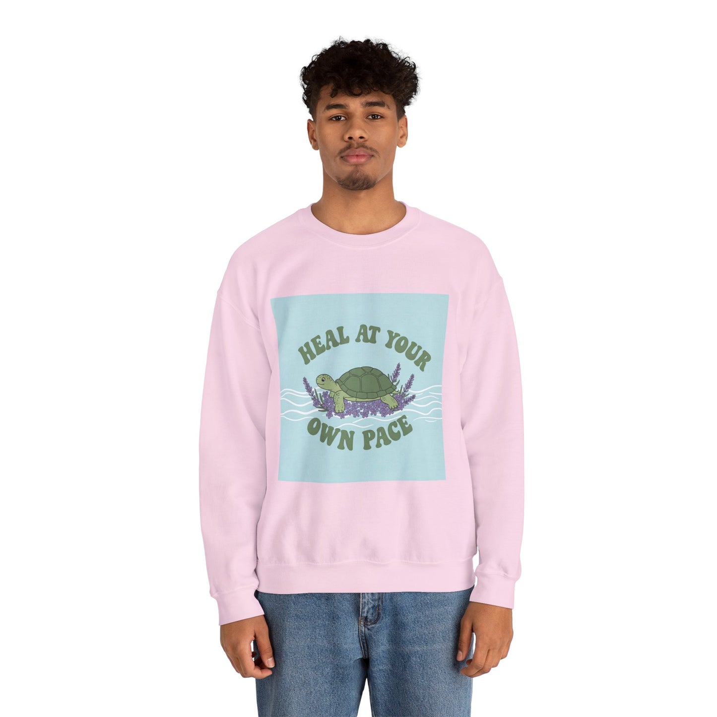 Heal at Your Own Pace Sweatshirt - Unisex Heavy Blend™ Crewneck