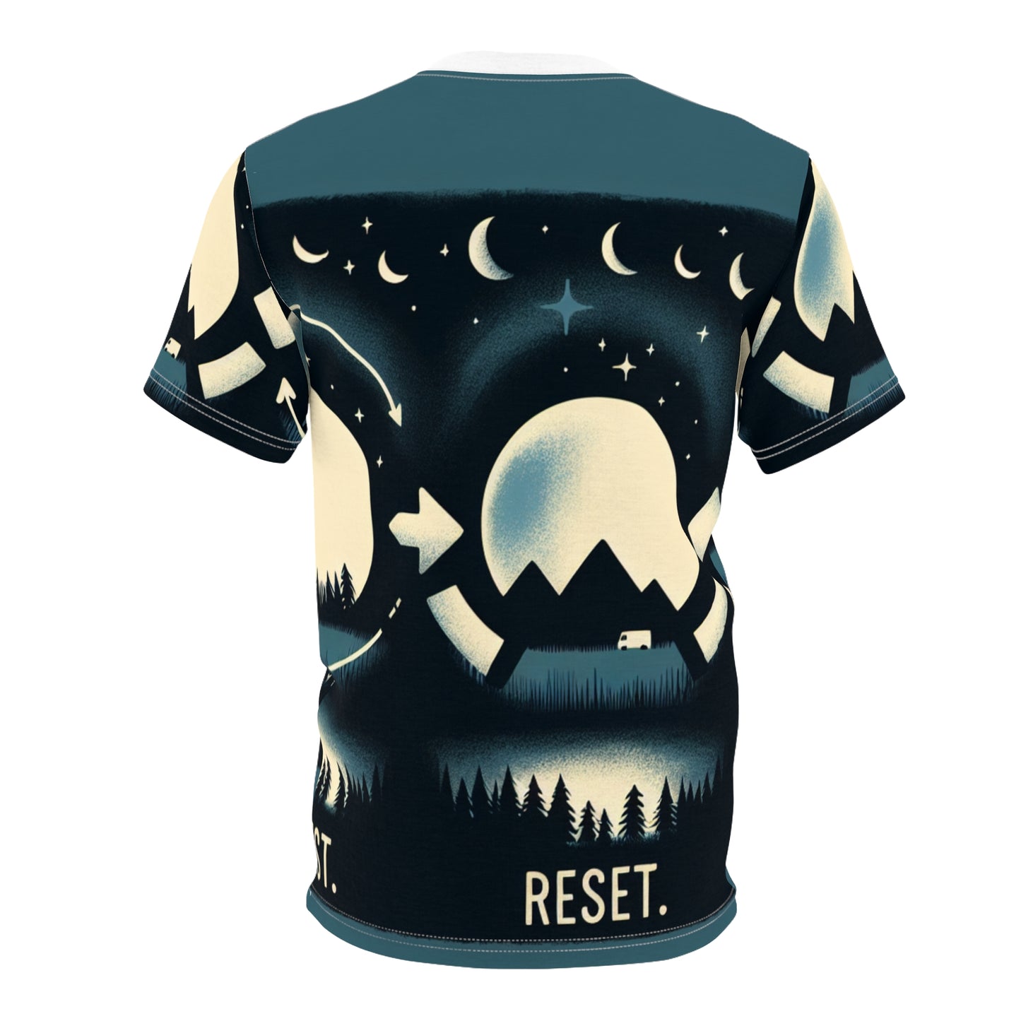 Unisex 'Reset' Graphic Tee - Eco-Friendly Cut & Sew T-Shirt for Outdoor Lovers