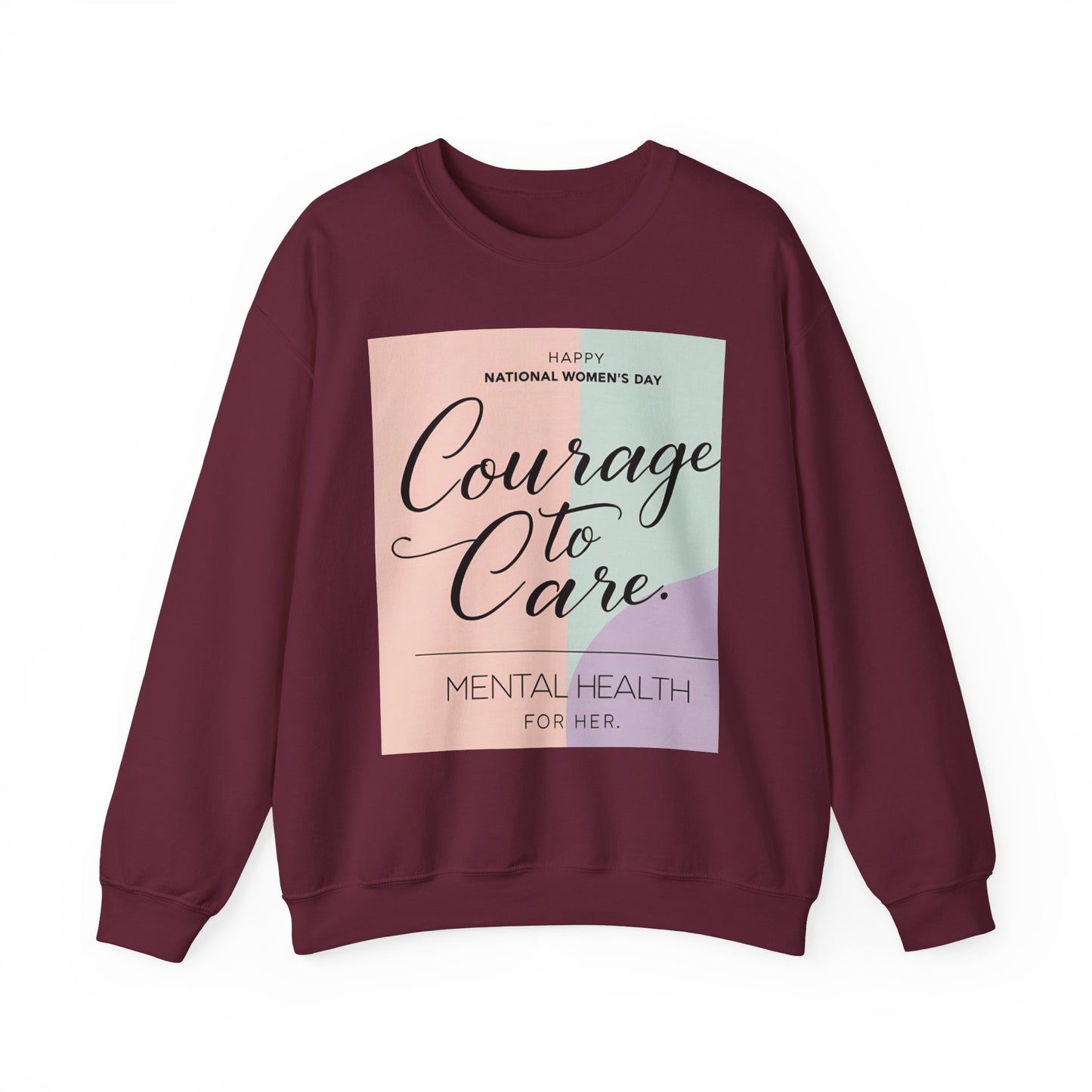 Courage to Care Sweatshirt vir Geestesgesondheidsbewustheid