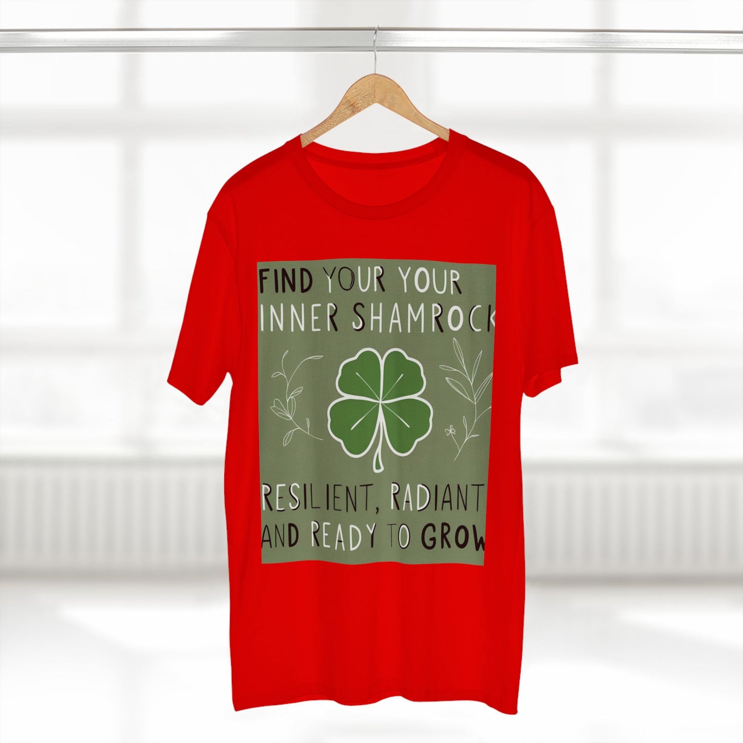 Front Print Design "Find Your Inner Shamrock" T-shirt