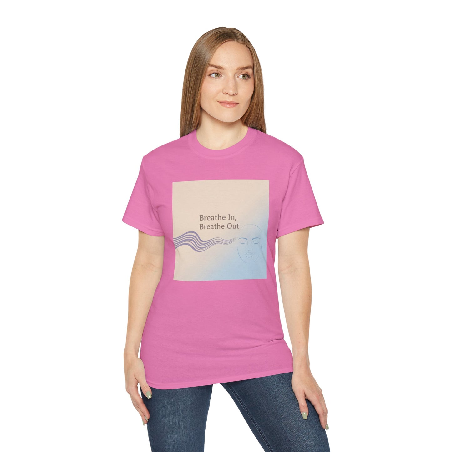 Mindfulness Unisex Ultra Cotton Tee - Breathe In, Breathe Out