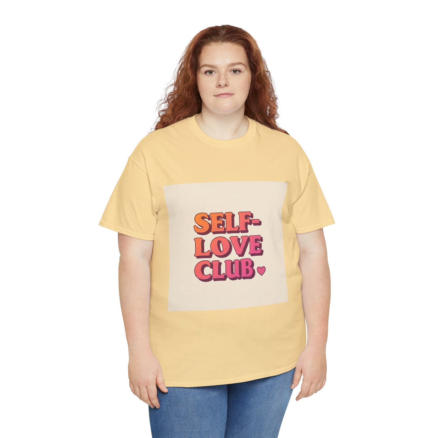 Self-Love Club Unisex Heavy Cotton Tee - Empowerment & Comfort for All