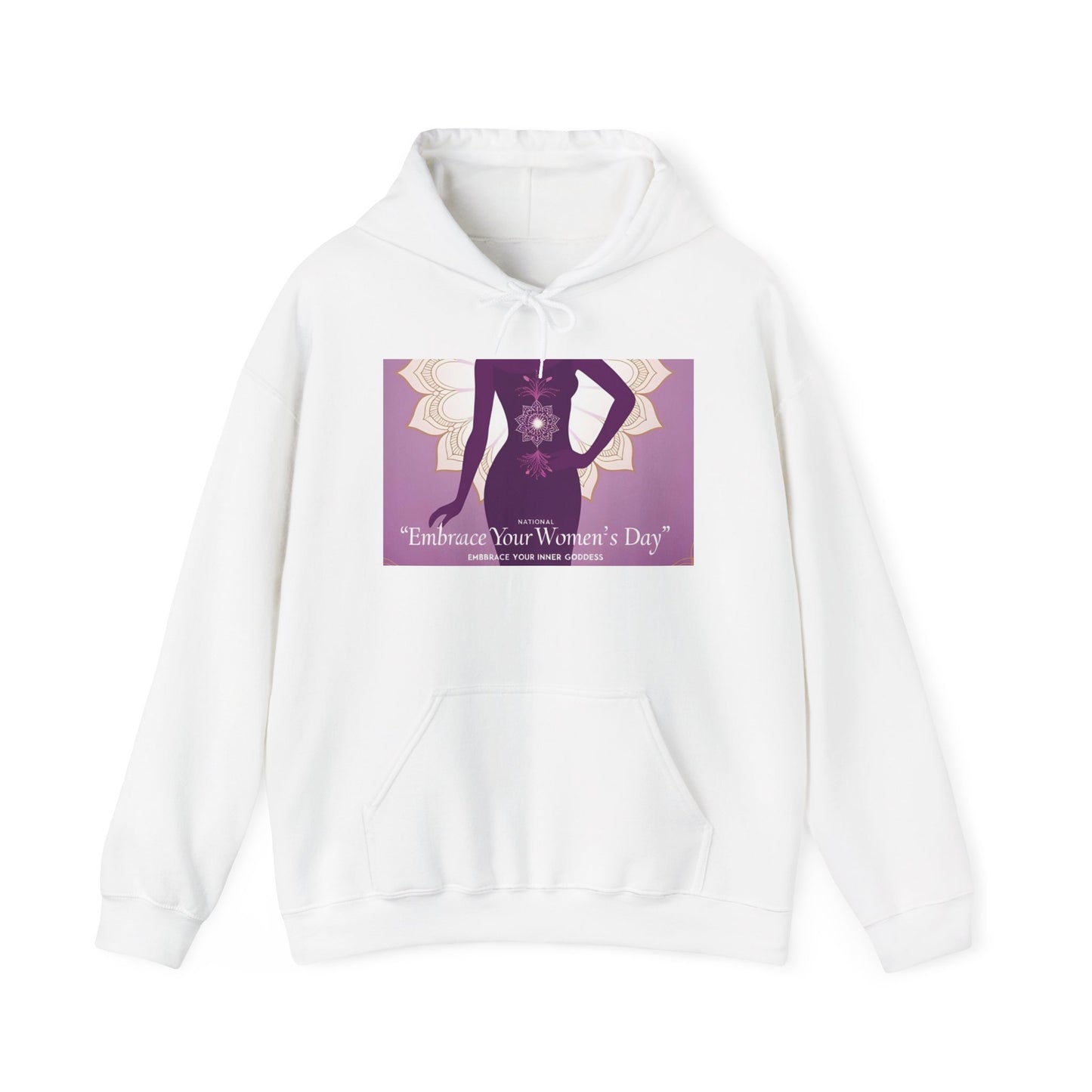 Embrace Your Women's Day Hoodie - Unisex Heavy Blend Sweatshirt